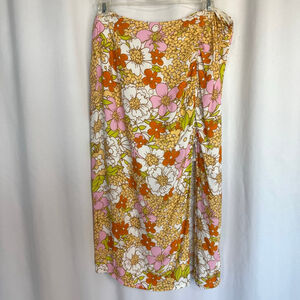 Rahi Floral Skirt Retro flowers 
Women's Large Anthropologie 
Boho Flower